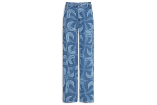 Calça Feminina Jeans Laser Tuca Tropical – Azul