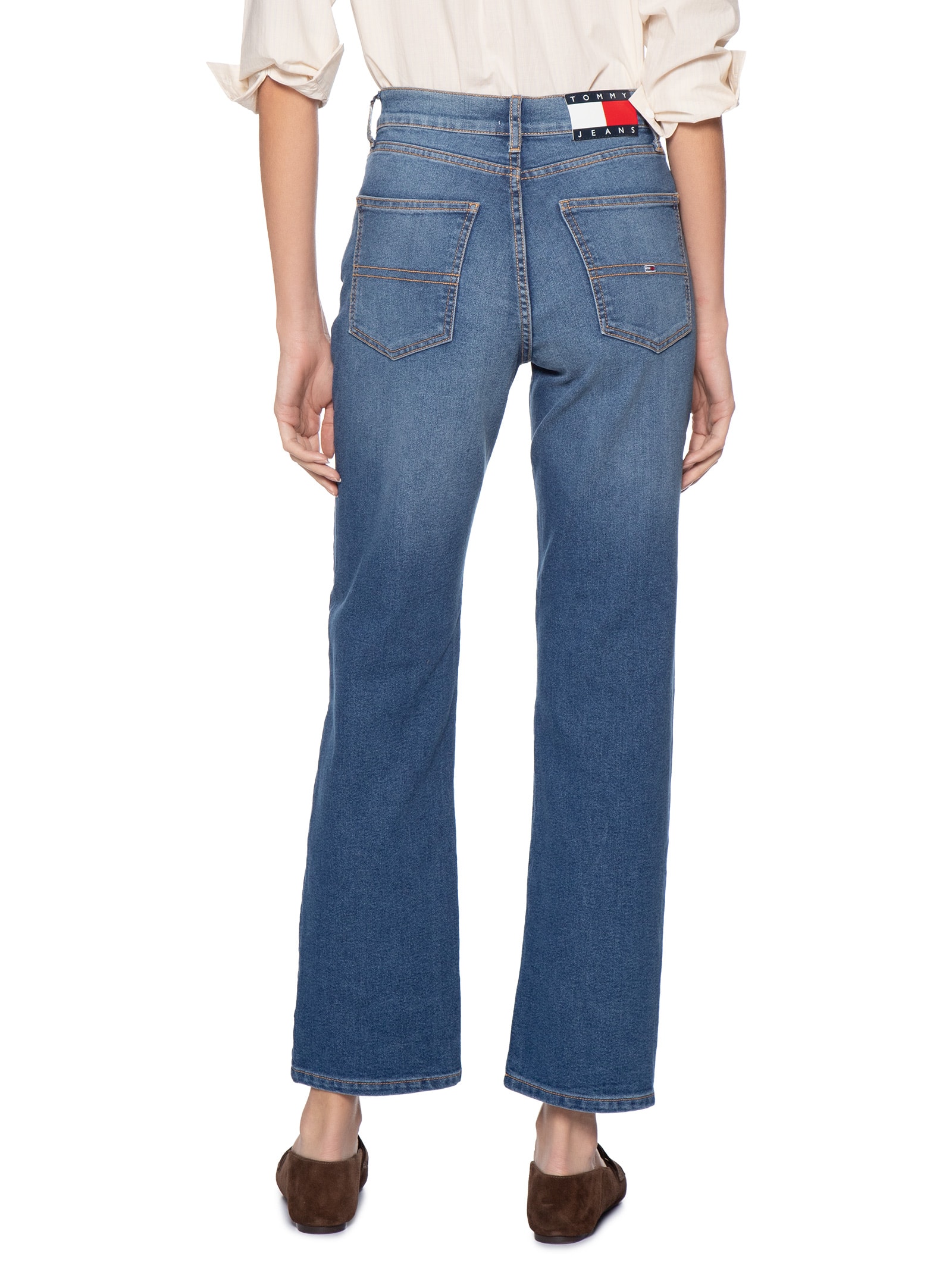 Calça Feminina Jeans Layla Slim Azul Tommy Jeans
