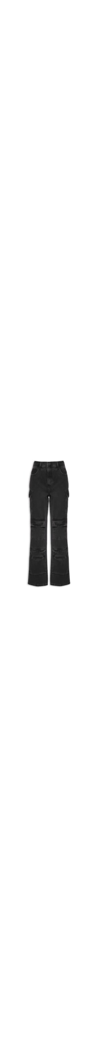 Calça Feminina Jeans Leoni Low - Preto