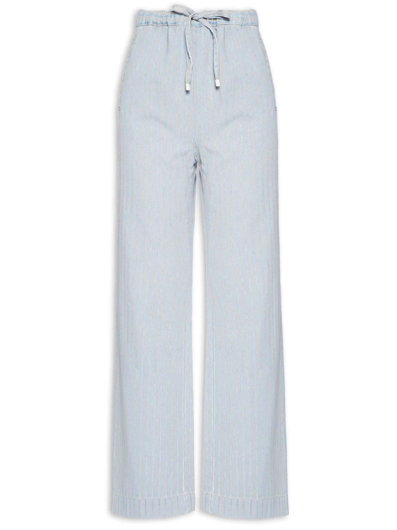 Calça Feminina Jeans Listrada Azul Farm