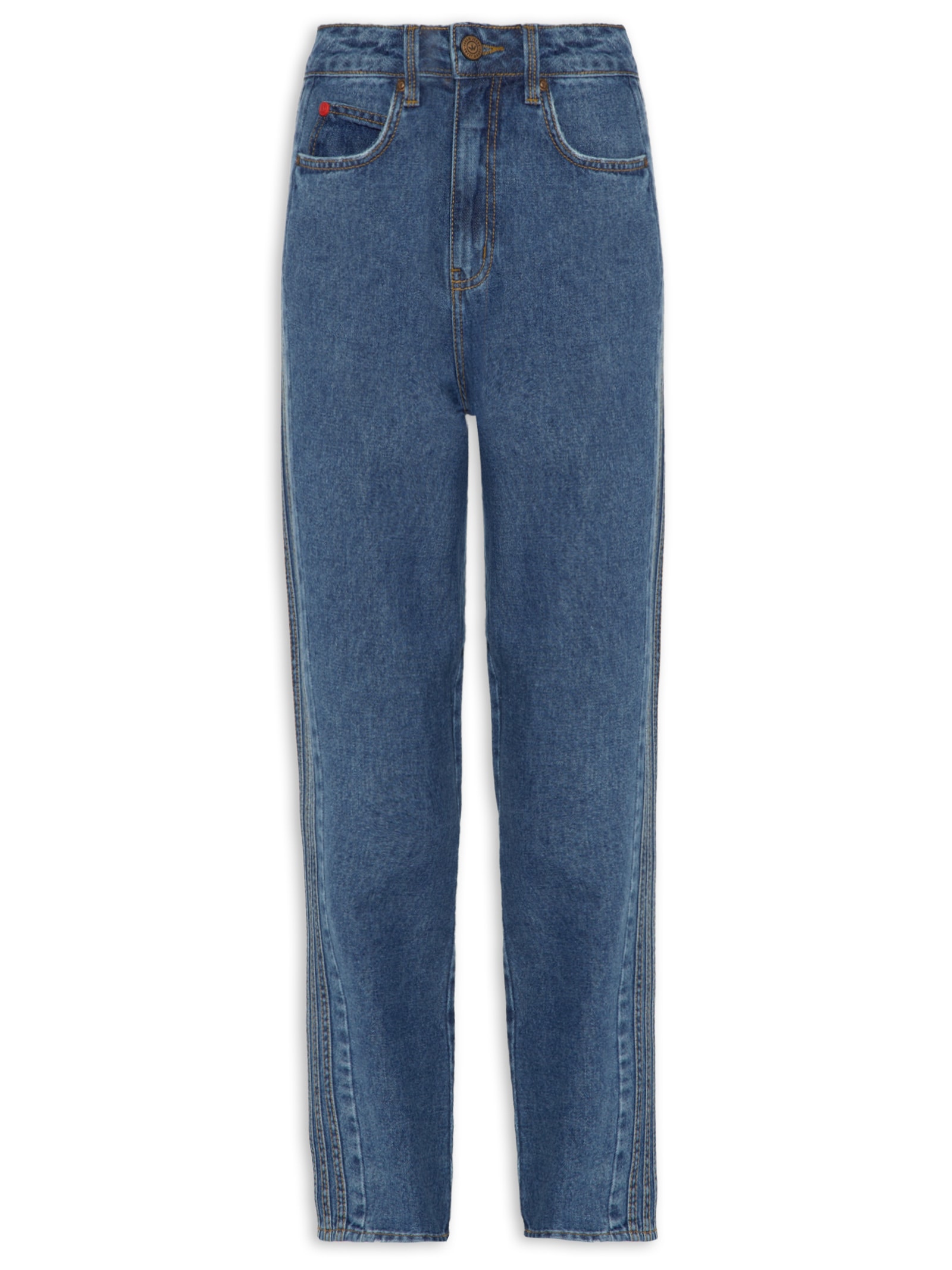 Calça Feminina Jeans Lola Adidas X Forum Azul - Main Image