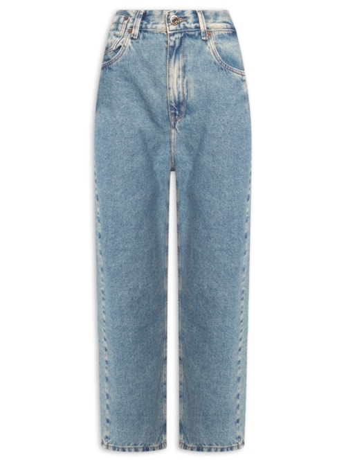 Calça Feminina Jeans Long Rise Martingale – Azul