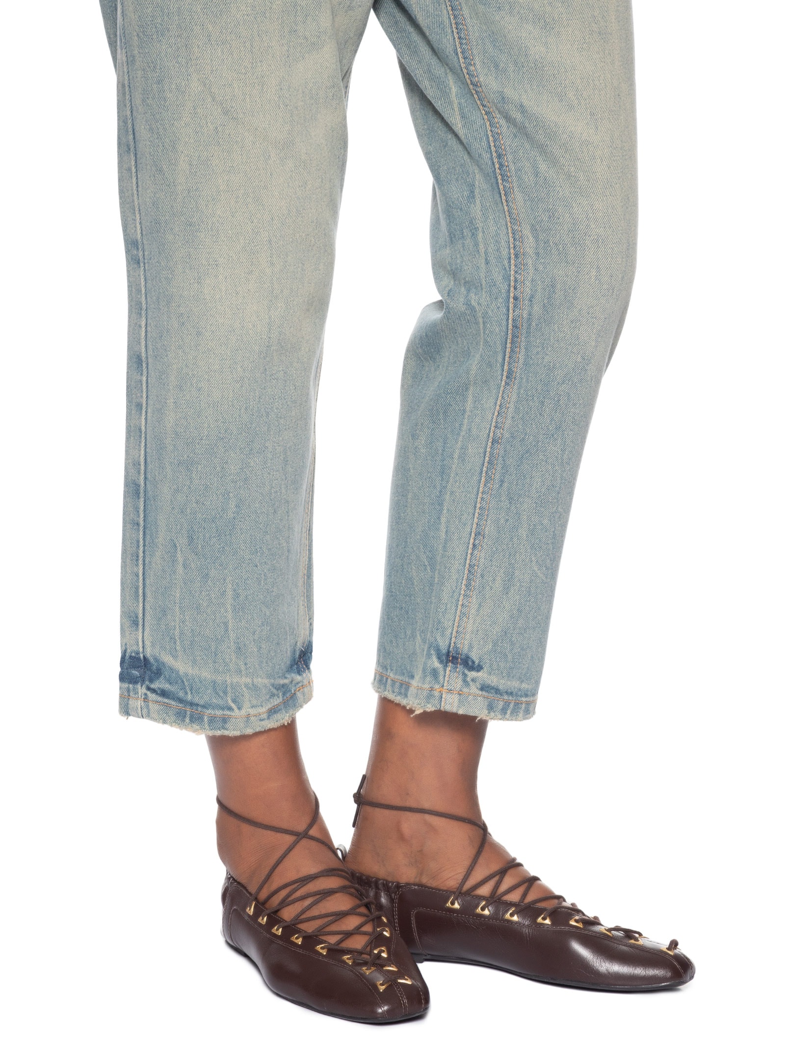 Calça Feminina Jeans Long Rise Rock Dirty Azul Animale Jeans