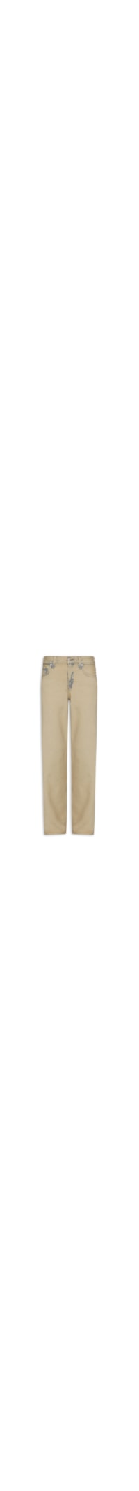 Calça Feminina Jeans Loose Taper - Bege