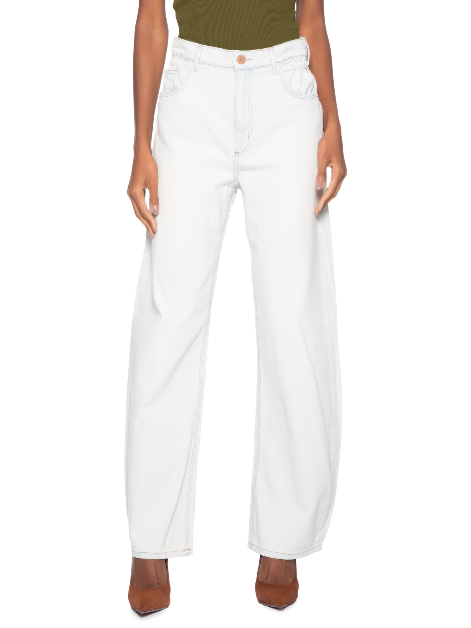 Calça Feminina Jeans Low Curve Azul Forum
