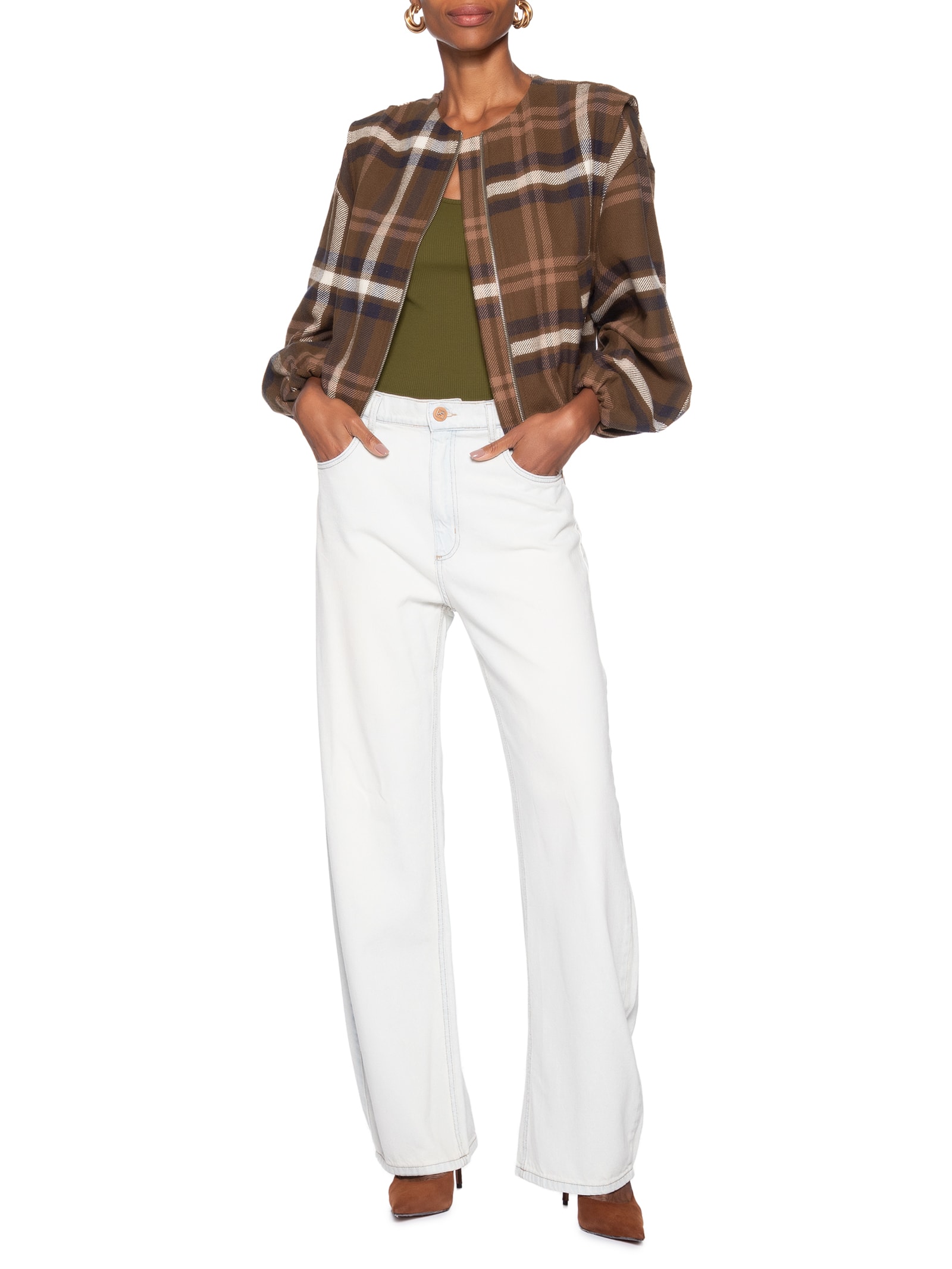 Calça Feminina Jeans Low Curve – Azul Forum