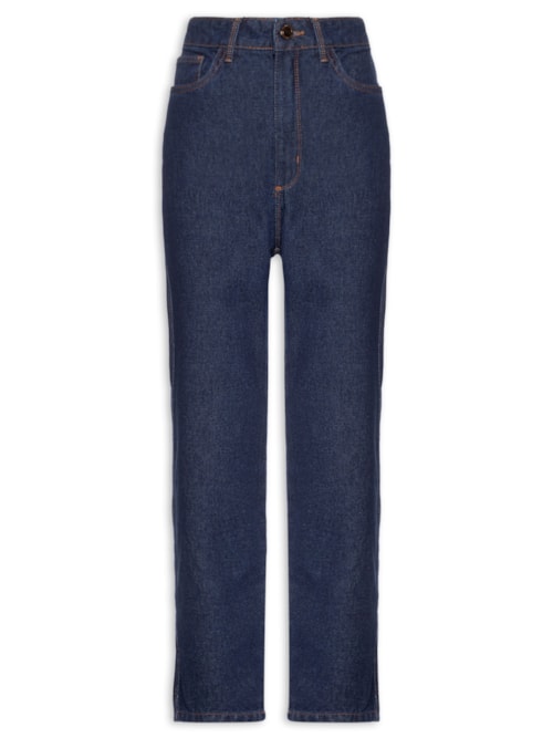 Calça Feminina Jeans Luna Mom Super High – Azul