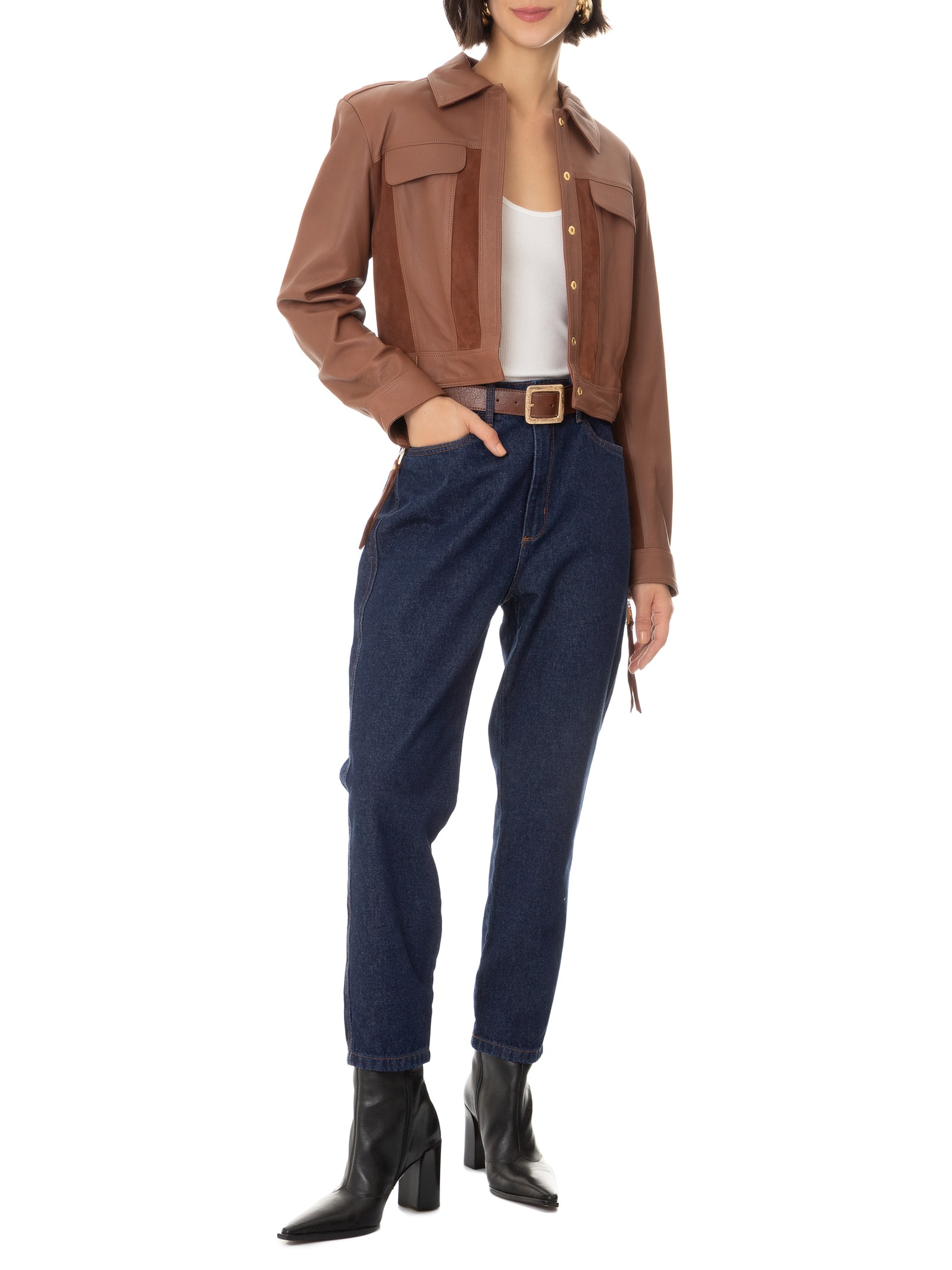 Calça Feminina Jeans Luna Mom Super High Azul Lança Perfume