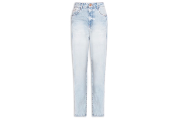Calça Feminina Jeans Luna Mom Super High - Azul