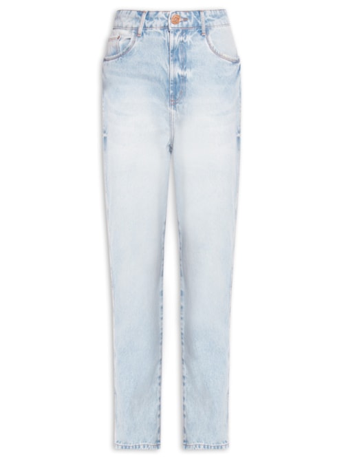 Calça Feminina Jeans Luna Mom Super High - Azul