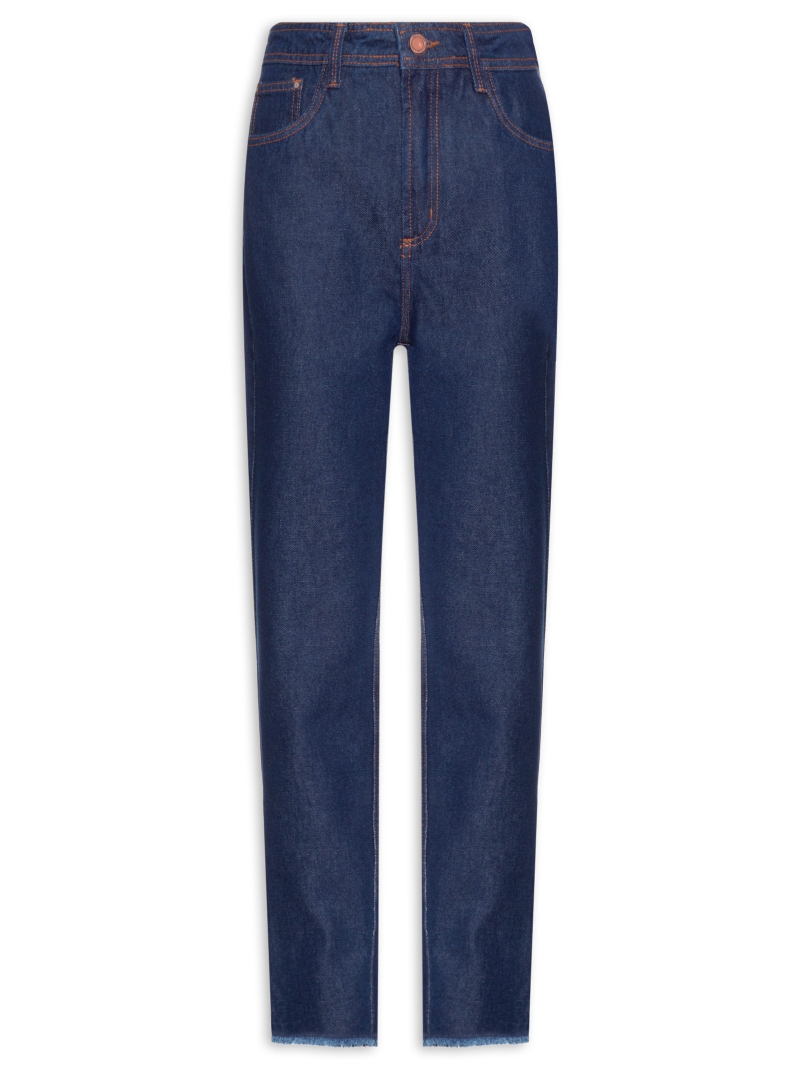 Calça Feminina Jeans Luna Super High Azul Lança Perfume