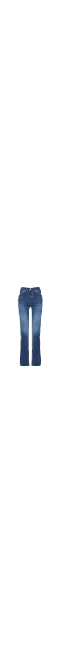 Calça Feminina Jeans Lycra Boot Cut - Azul