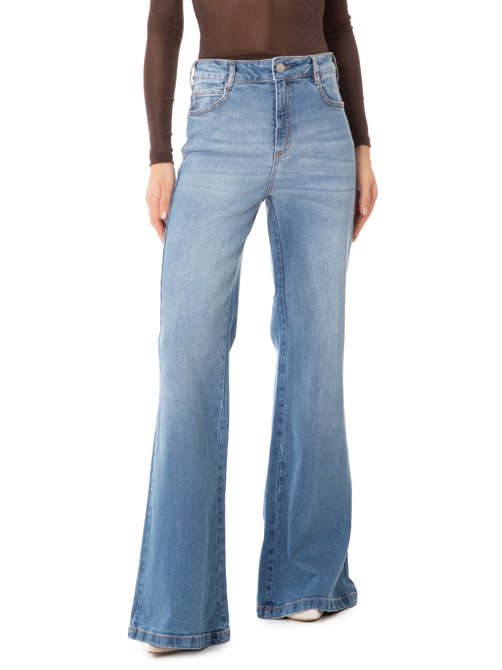 Calça Feminina Jeans Madrid Boot Cut Azul Colcci Jeans