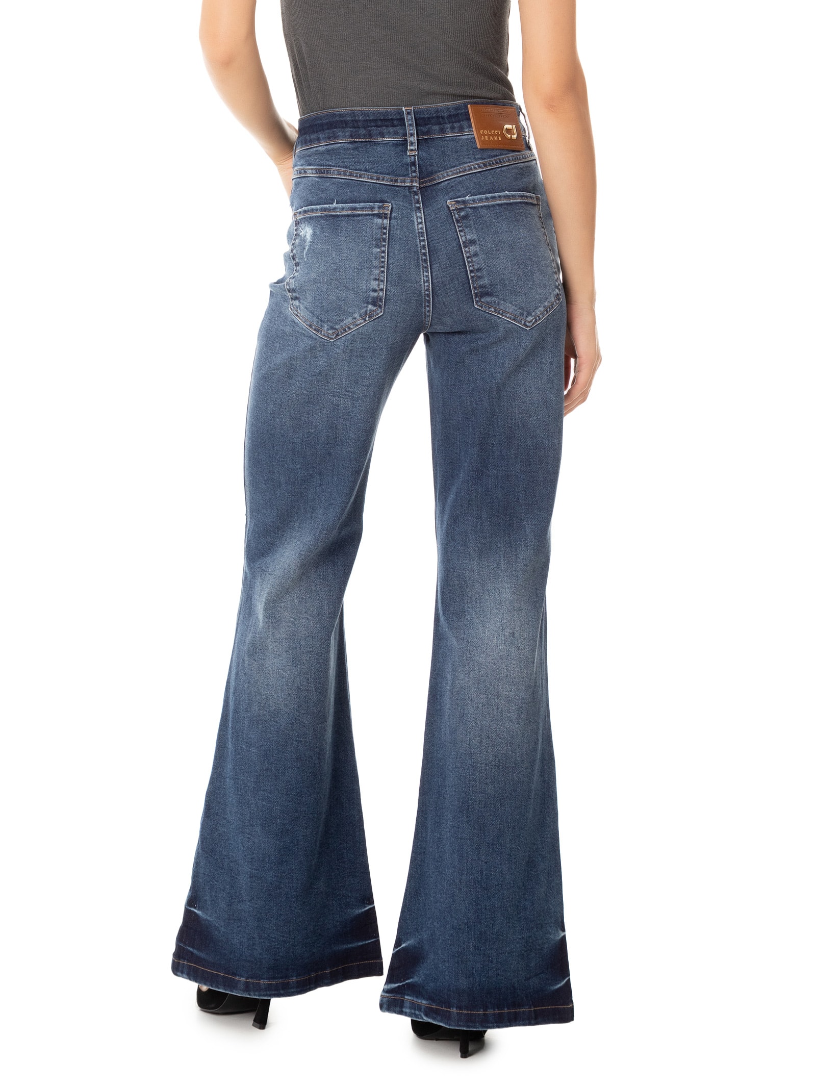 Calça Feminina Jeans Madrid Boot Cut Azul Colcci Jeans