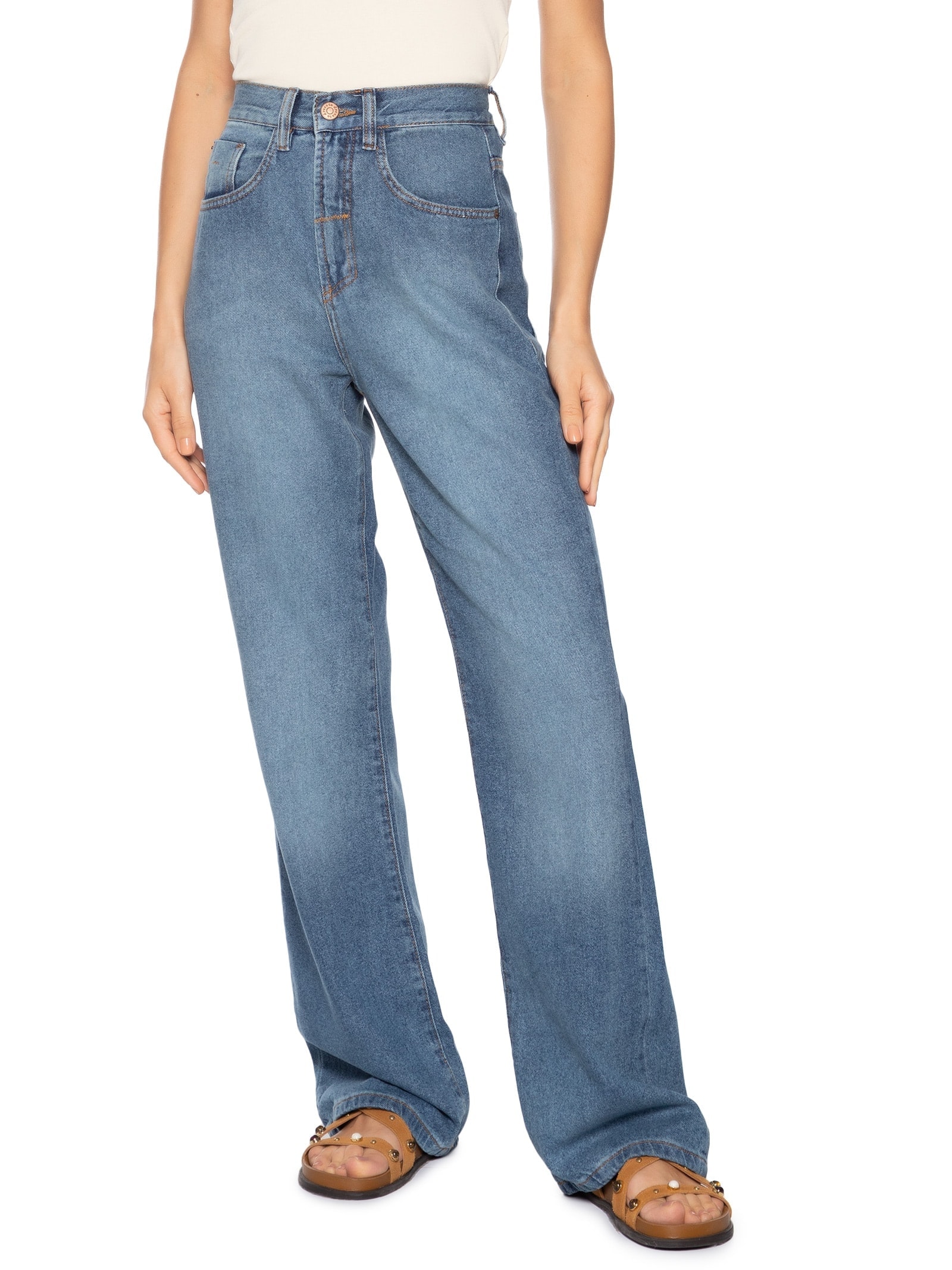 Calça Feminina Jeans Marcada Azul Dress To