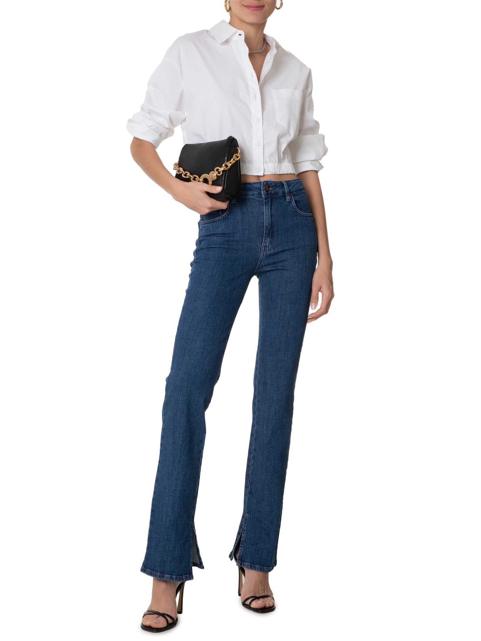 Forum Calça Feminina Jeans Marisa Slim Azul