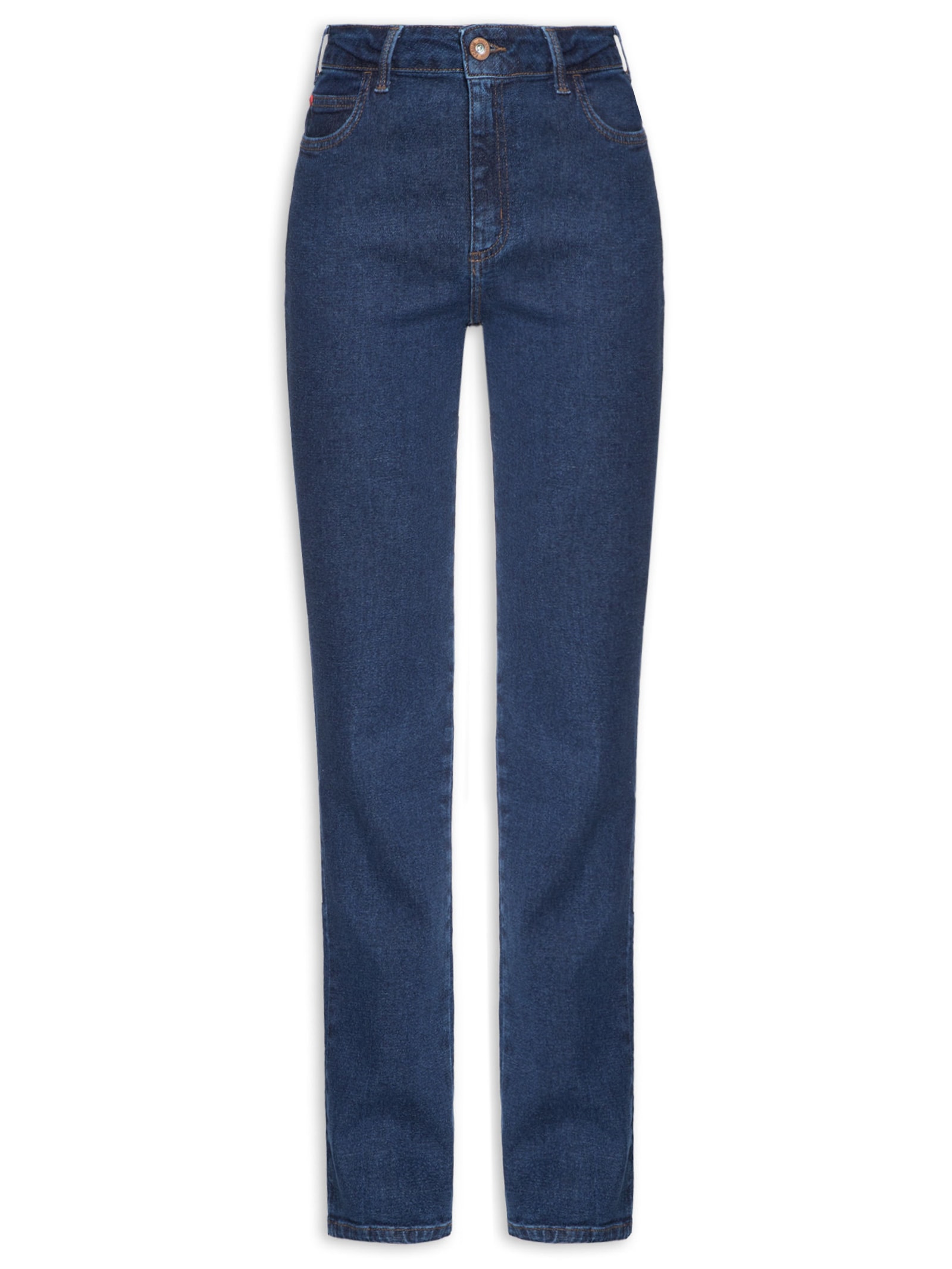 Calça Feminina Jeans Marisa 2 Slim Azul Forum