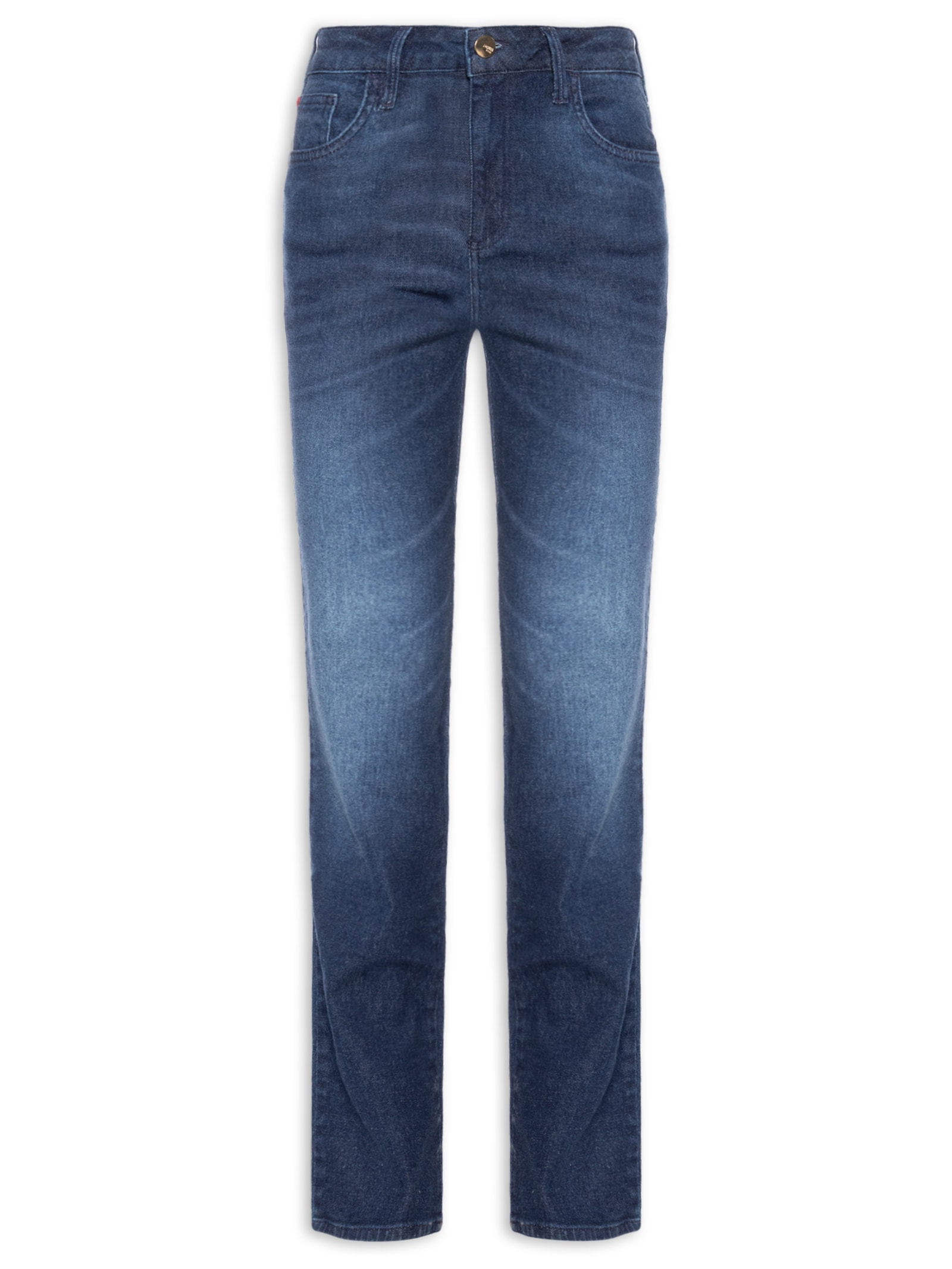 Calça Feminina Jeans Marisa 2 Slim Azul  Forum