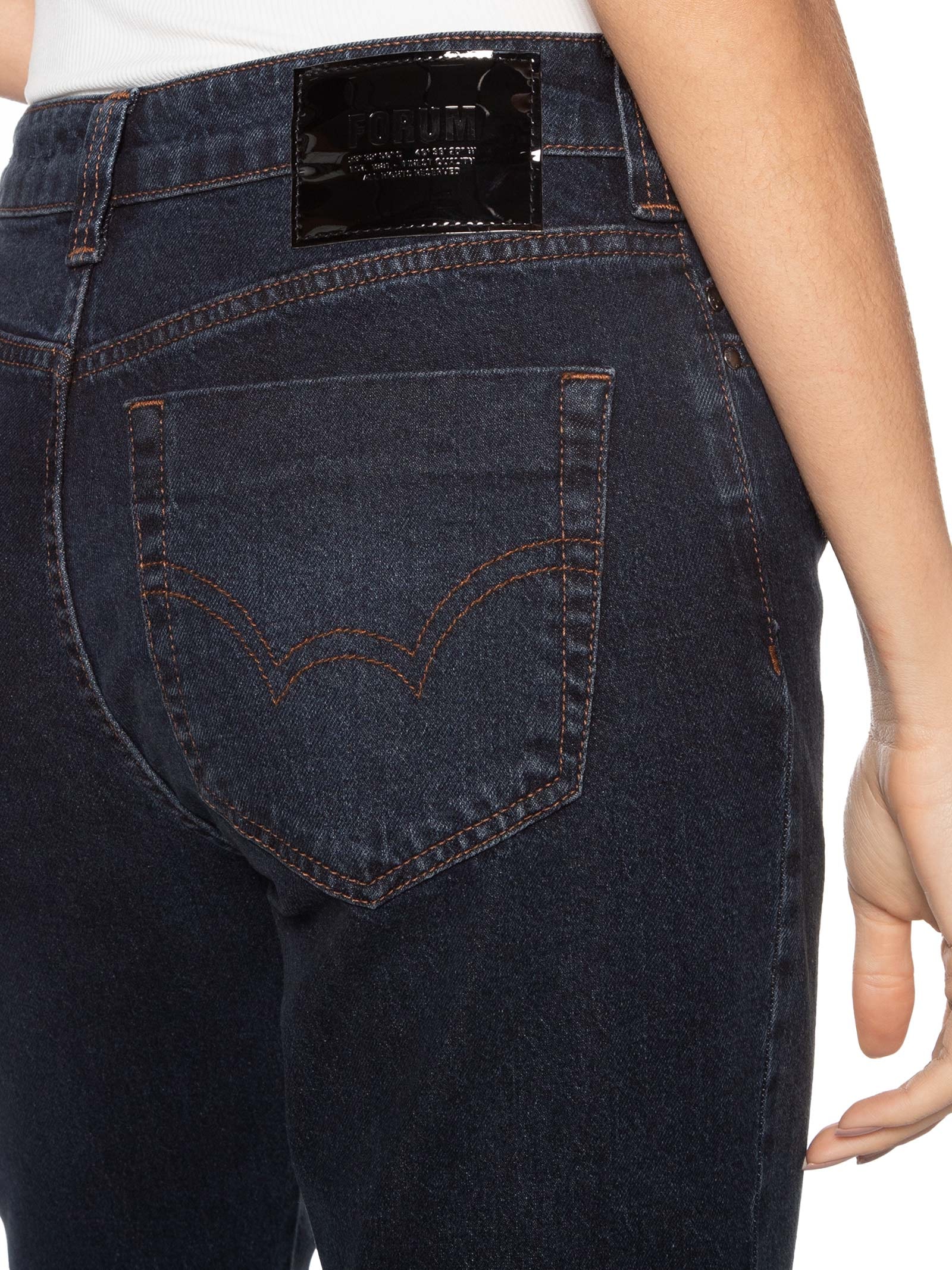 Calça Feminina Jeans Marisa 2 Slim Azul Forum