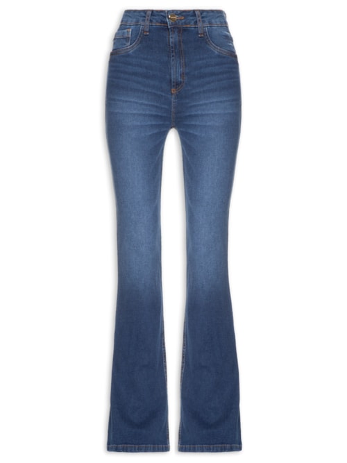 Calça Feminina Jeans Minerva Flare Super High – Azul