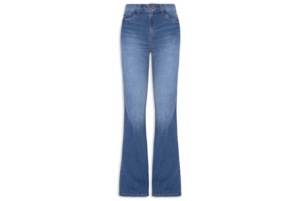 Calça Feminina Jeans Minerva Flare Super High - Azul
