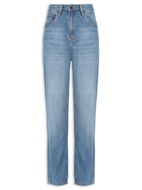 Calça Feminina Jeans Mom – Azul