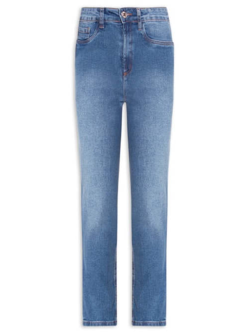 Calça Feminina Jeans Mom Super High – Azul