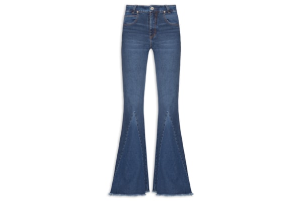 Calça Feminina Jeans Nesgas - Azul