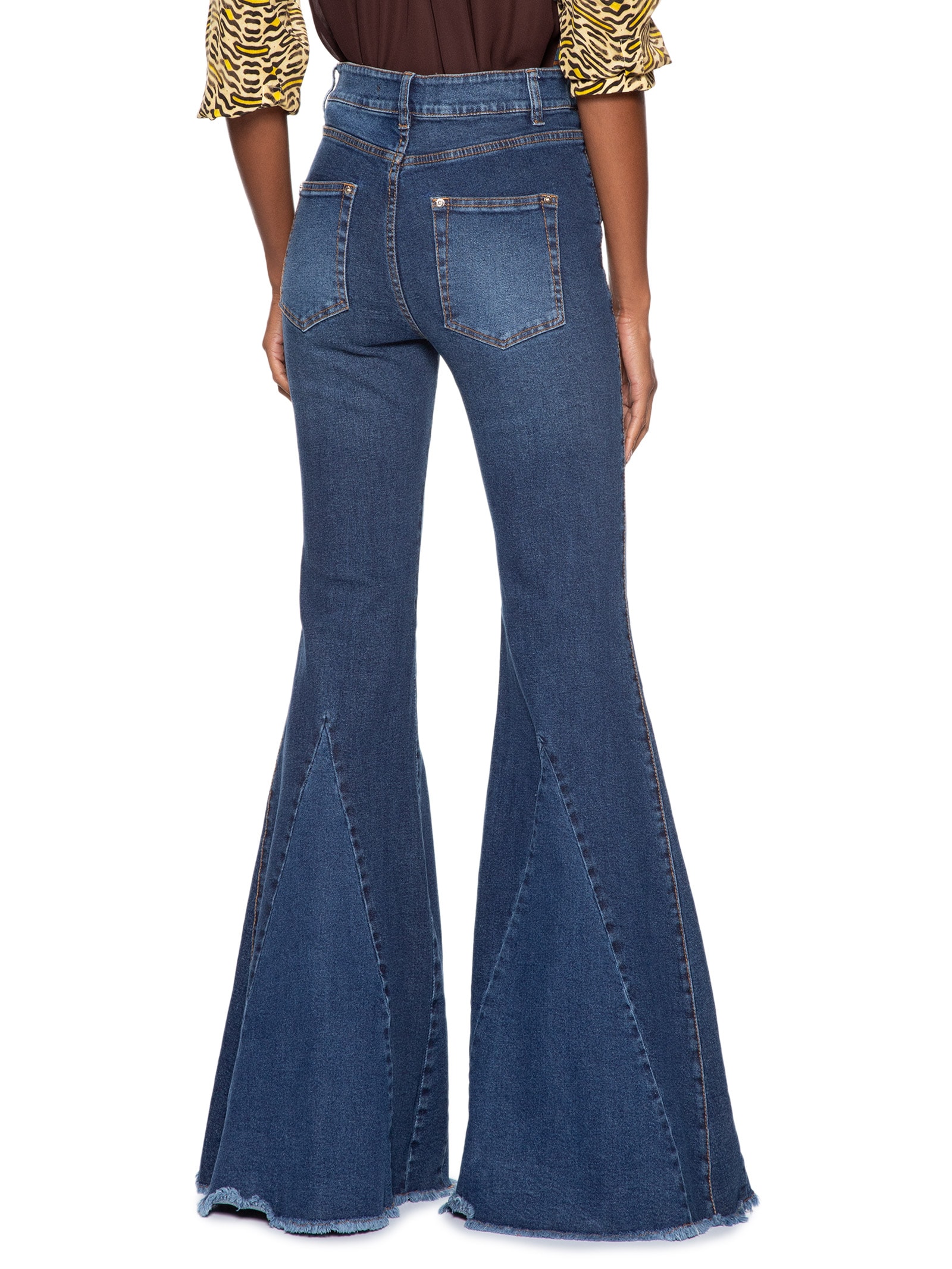 Calça Feminina Jeans Nesgas Azul Animale