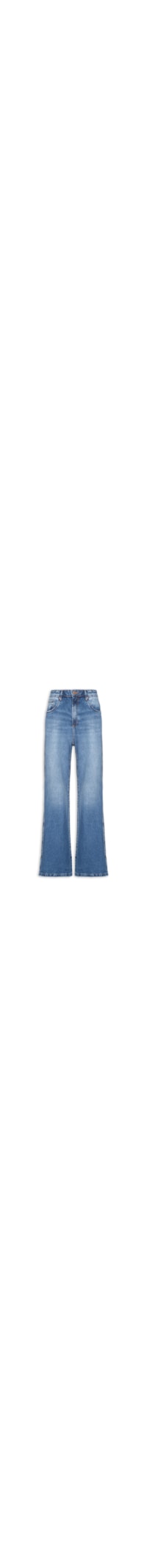 Calça Feminina Jeans New Flare Super High - Azul