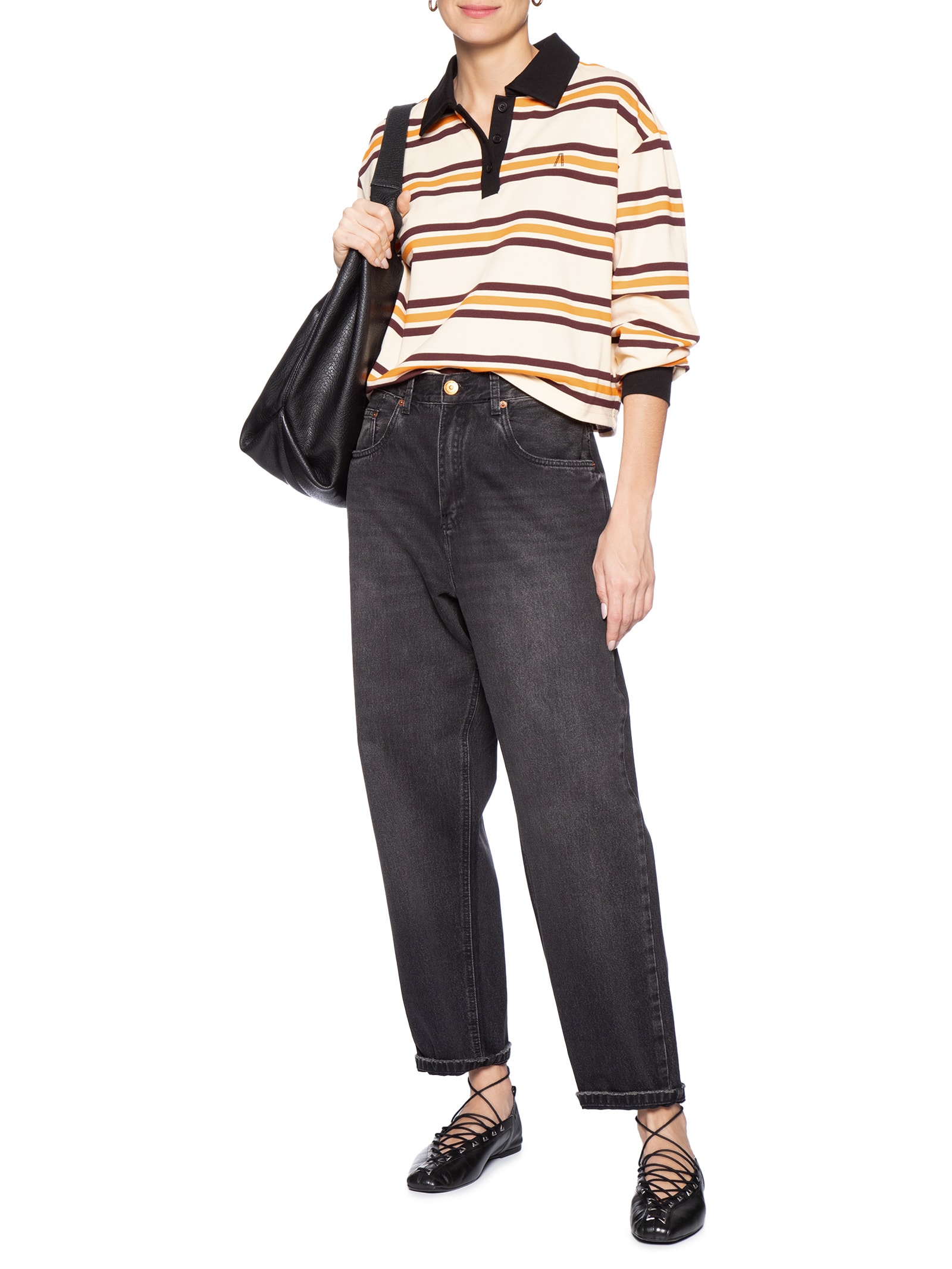 Calça Feminina Jeans Nipper Black Preto Animale Jeans