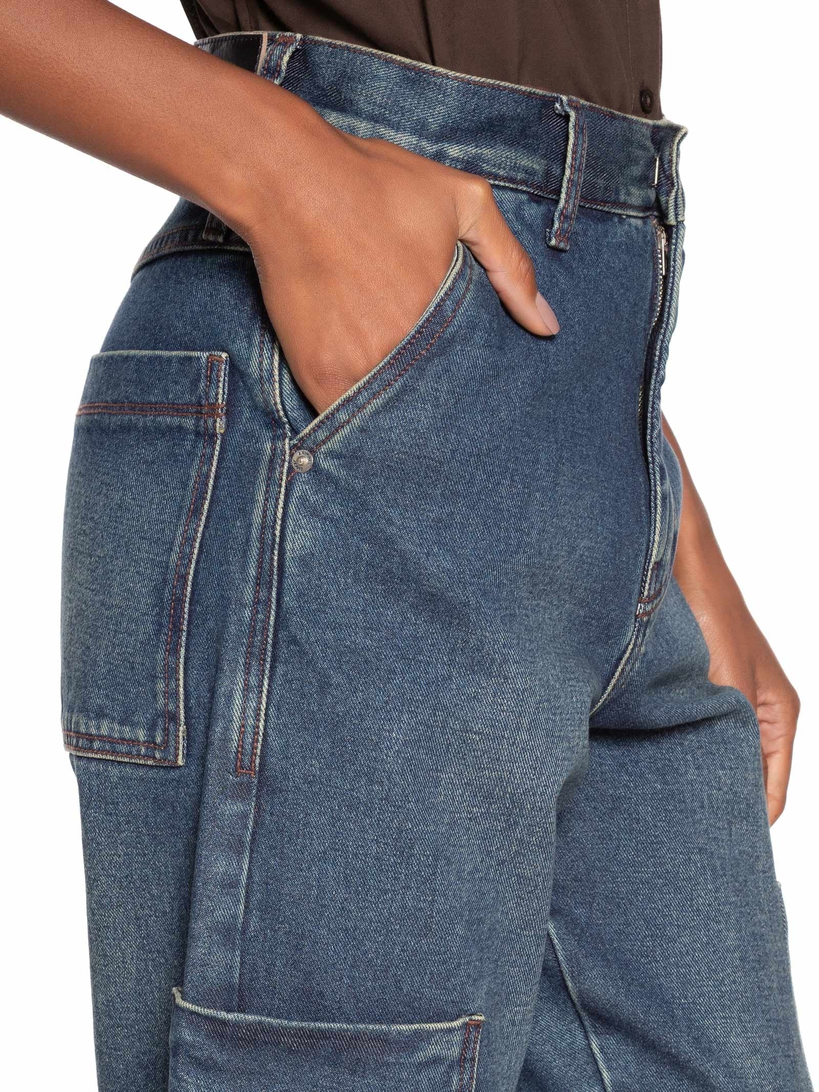 Calça Feminina Jeans Nipper Bolsos Azul Animale Jeans