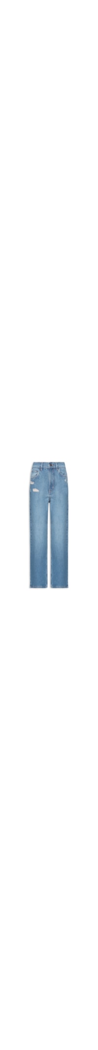 Calça Feminina Jeans Nipper Com Puidos - Azul