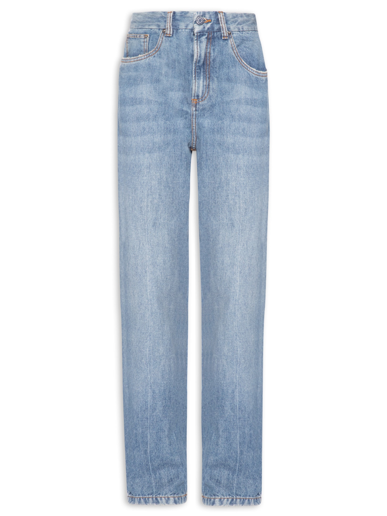Calça Feminina Jeans Nipper Gancho Deslocado Azul Animale Jeans
