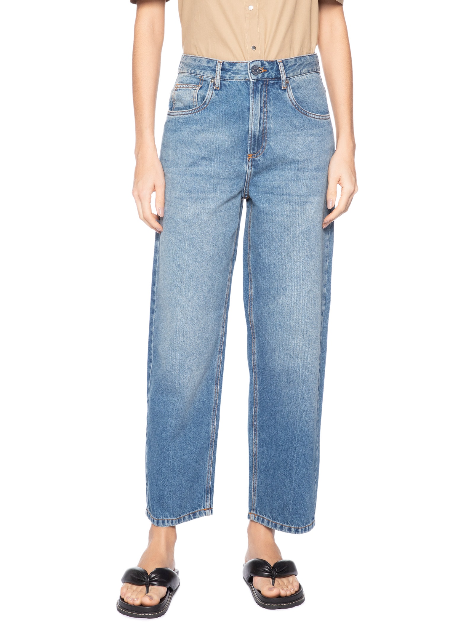 Calça Feminina Jeans Nipper Milão New Basic Azul Animale Jeans