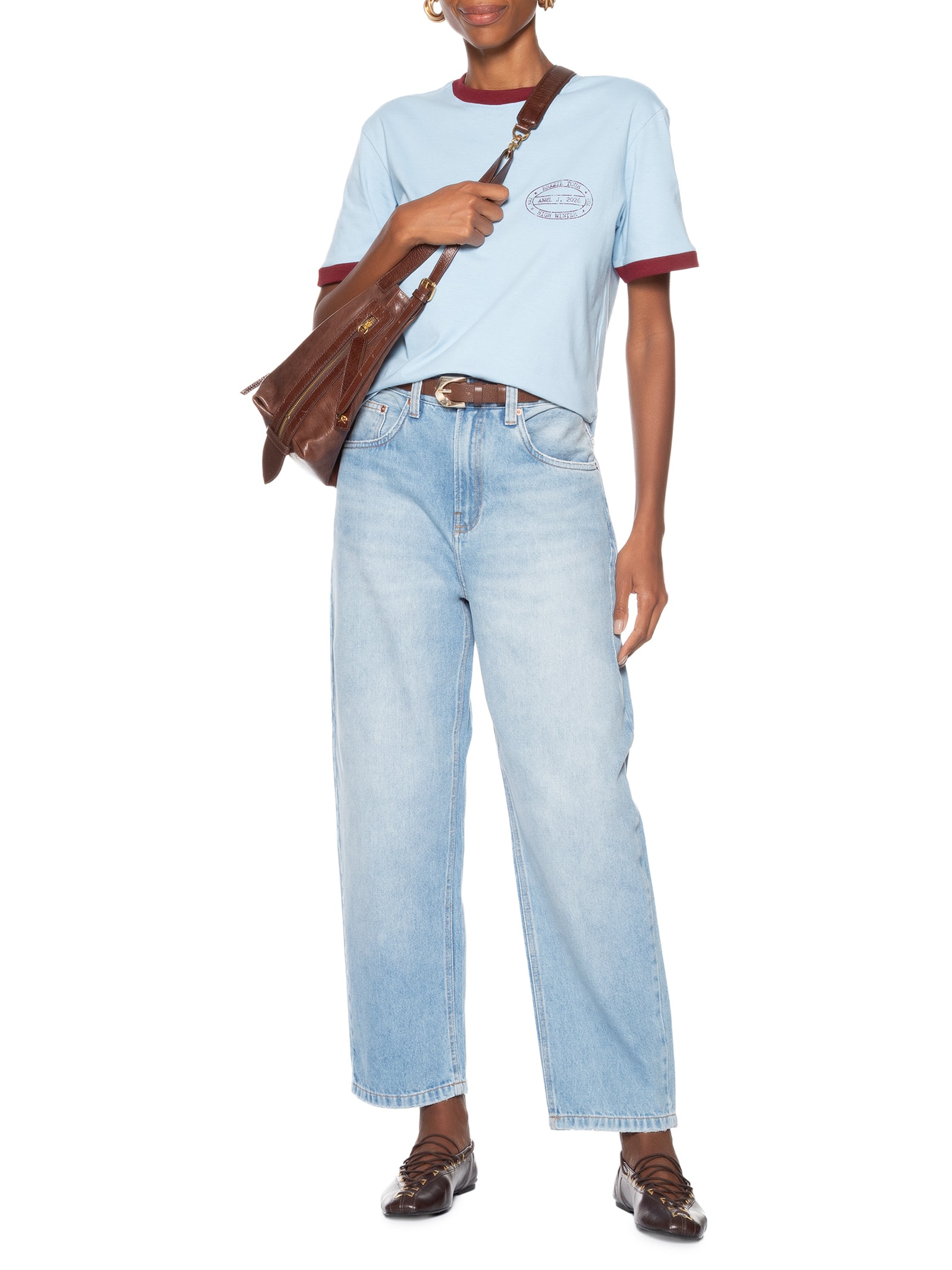 Calça Feminina Jeans Nipper Pence New Basic Azul Animale Jeans