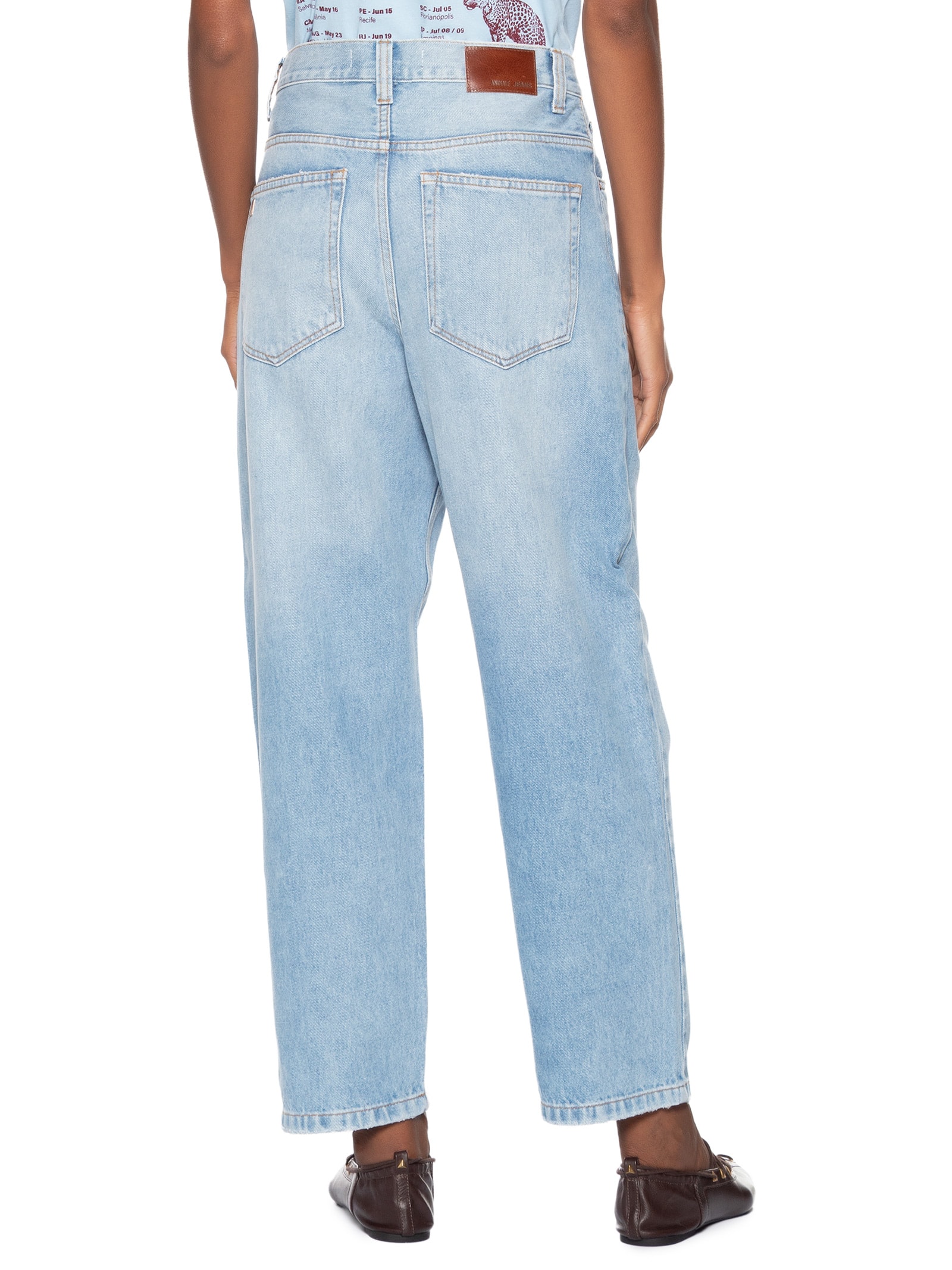 Calça Feminina Jeans Nipper Pence New Basic Azul Animale Jeans