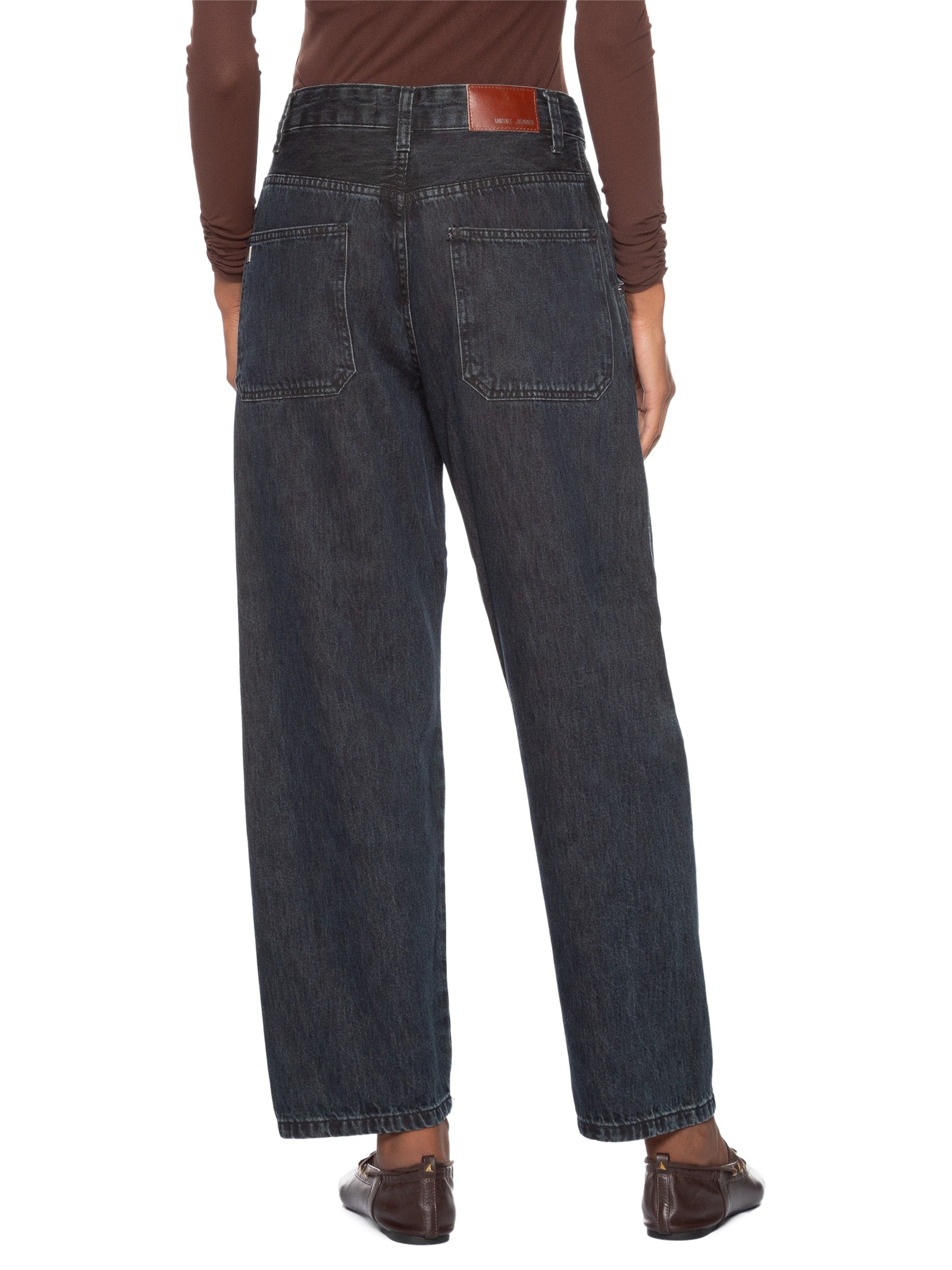 Calça Feminina Jeans Nipper Recorte Azul Animale Jeans