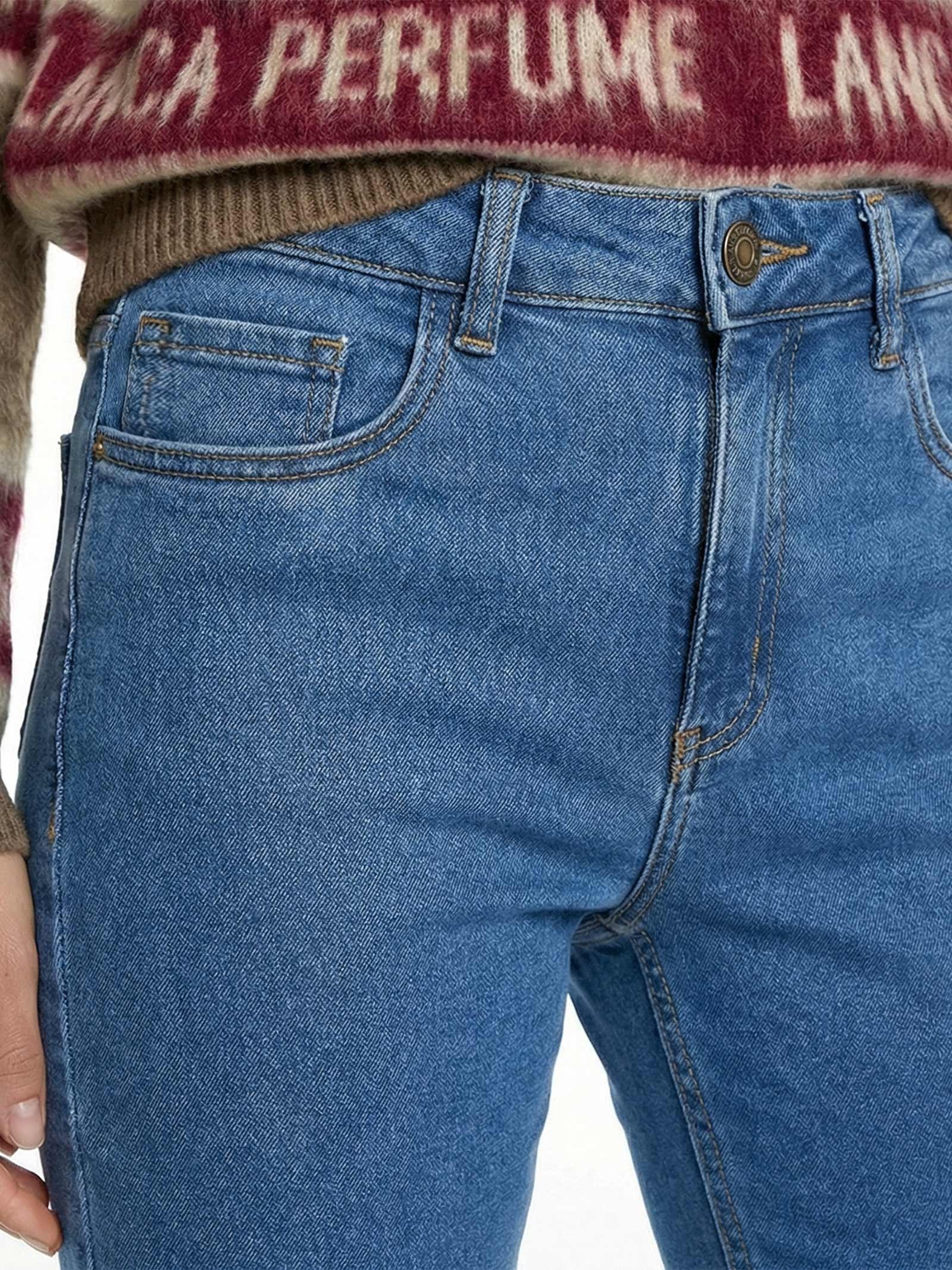 Calça Feminina Jeans Nix Skinny High Azul Lança Perfume