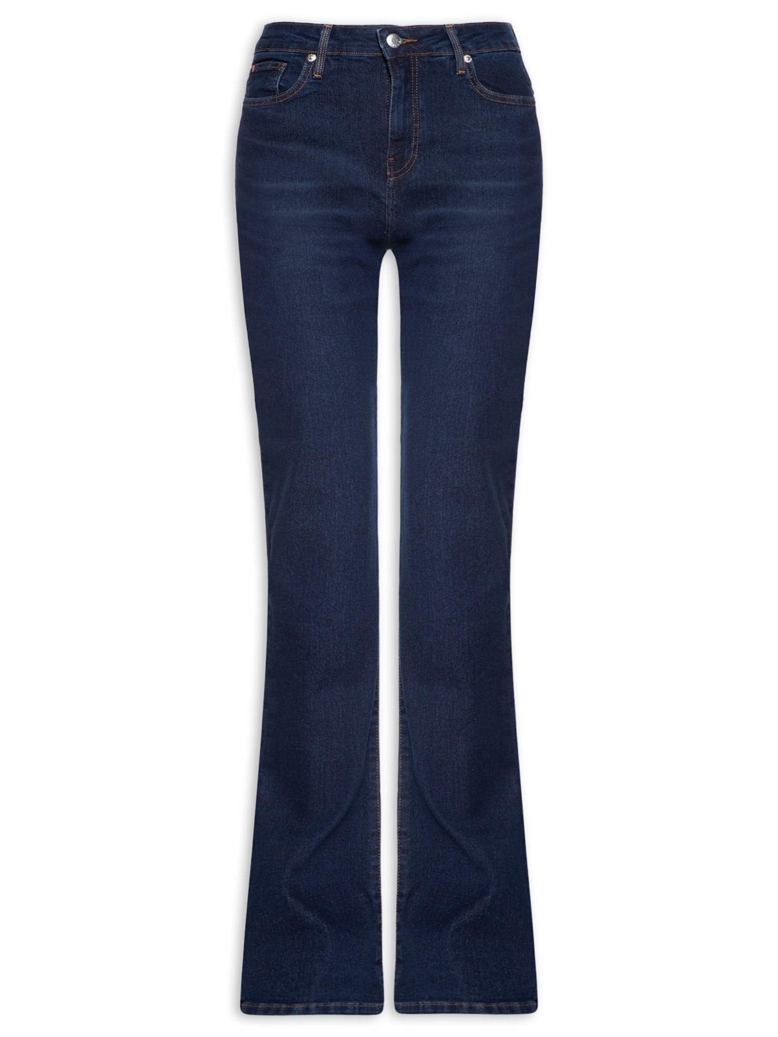  Calça Feminina Jeans Nos Bootcut RW Azul Tommy Hilfiger