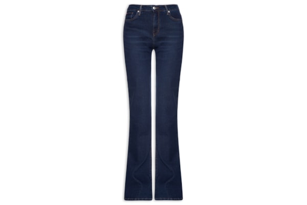  Calça Feminina Jeans Nos Bootcut RW - Azul