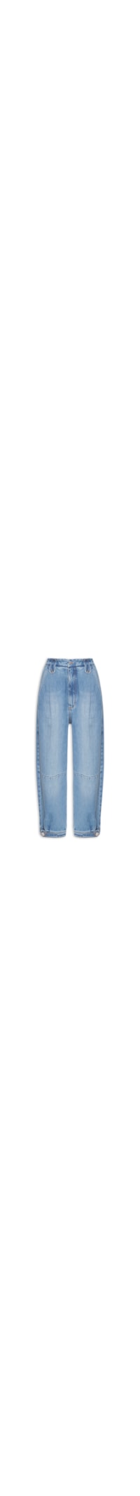 Calça Feminina Jeans Over Cintura Baixa - Azul