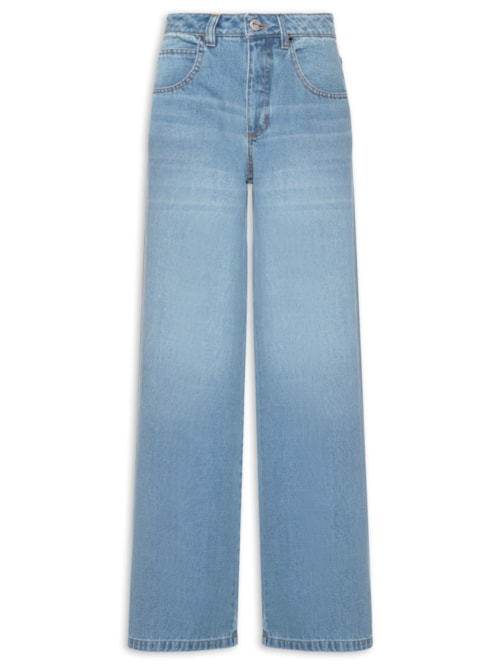 Calça Feminina Jeans Oversized – Azul