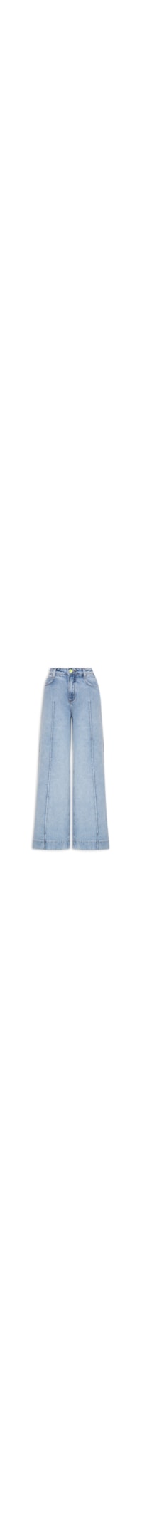 Calça Feminina Jeans Pantalona - Azul