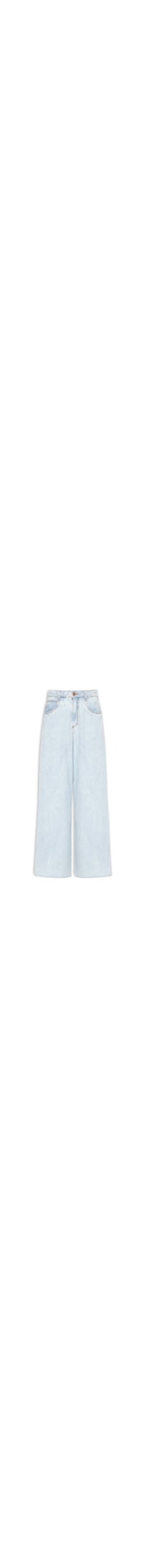 Calça Feminina Jeans Pantalona Baby Blue - Azul