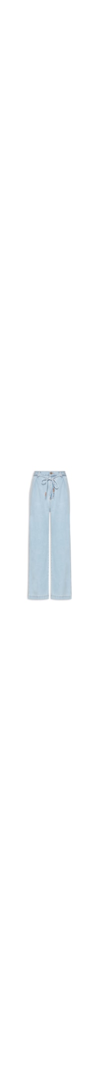 Calça Feminina Jeans Pantalona Maxi - Azul