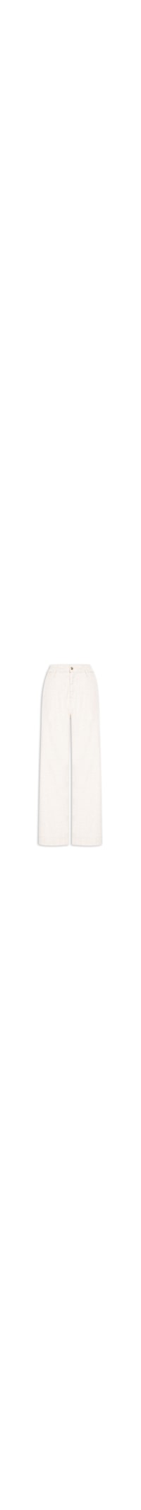 Calça Feminina Jeans Pantalona - Off White