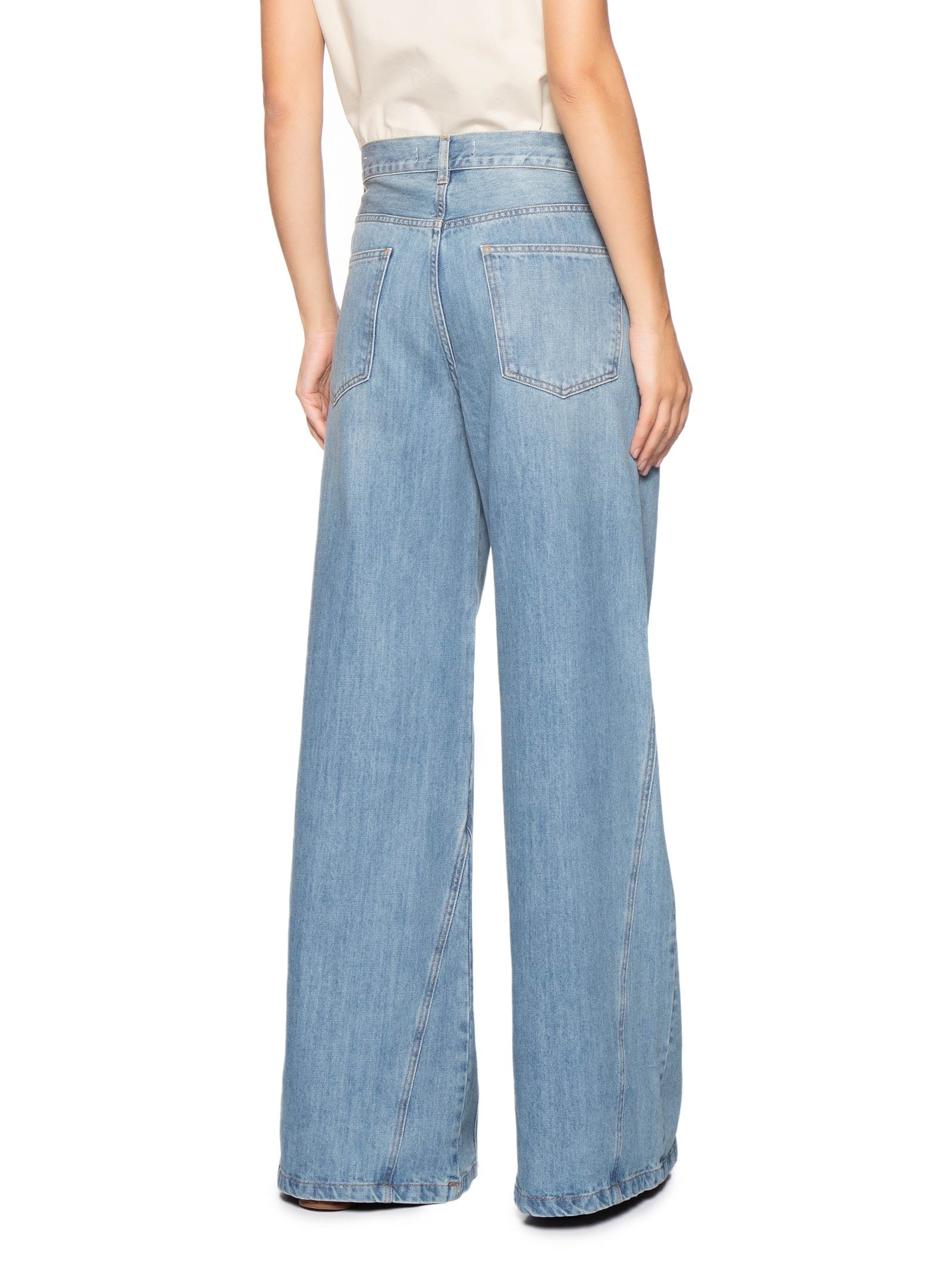 Calça Feminina Jeans Pantalona Pences – Azul Animale Jeans
