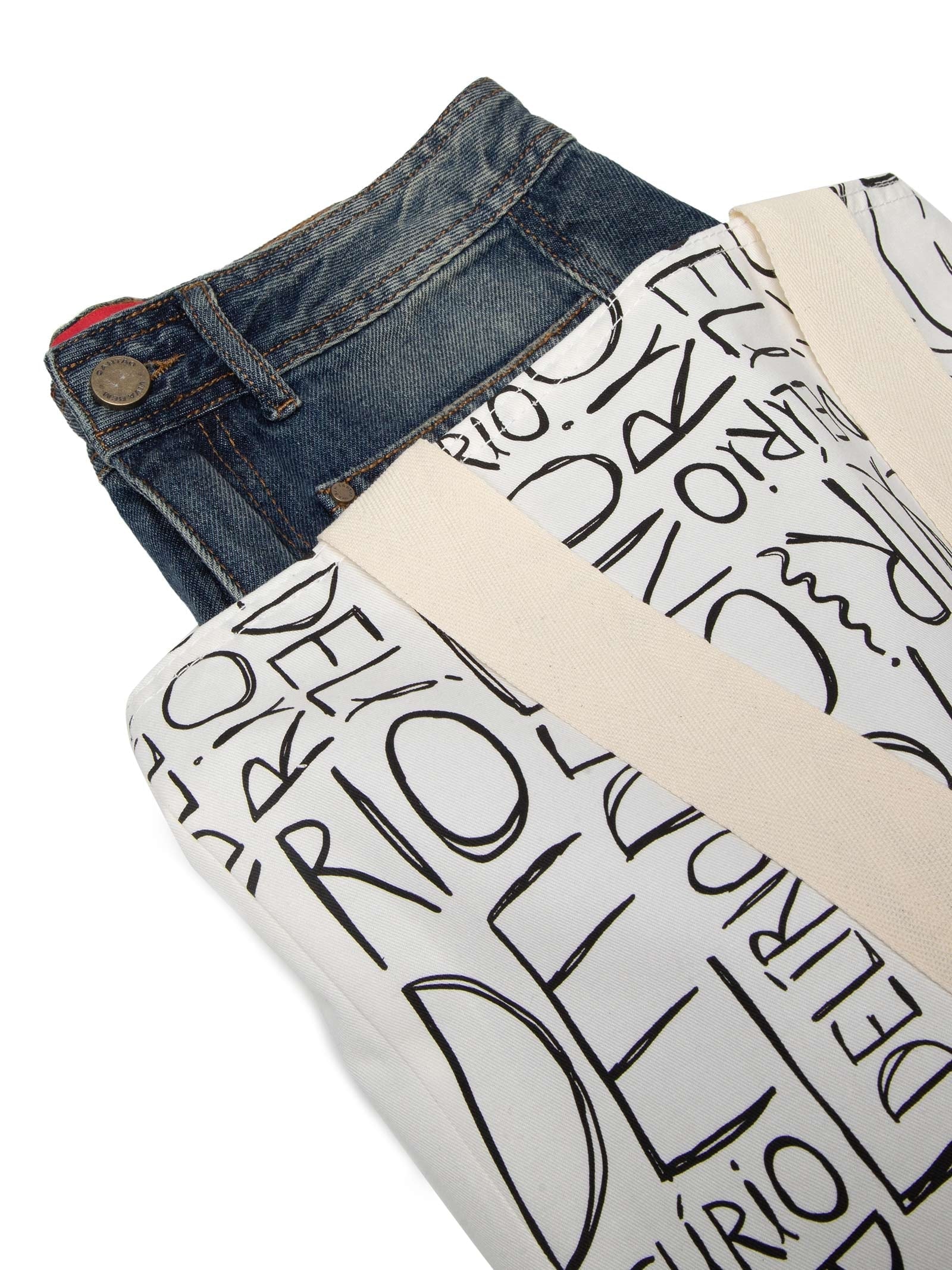 Calça Feminina Jeans Pantalona Premium Azul Cantão