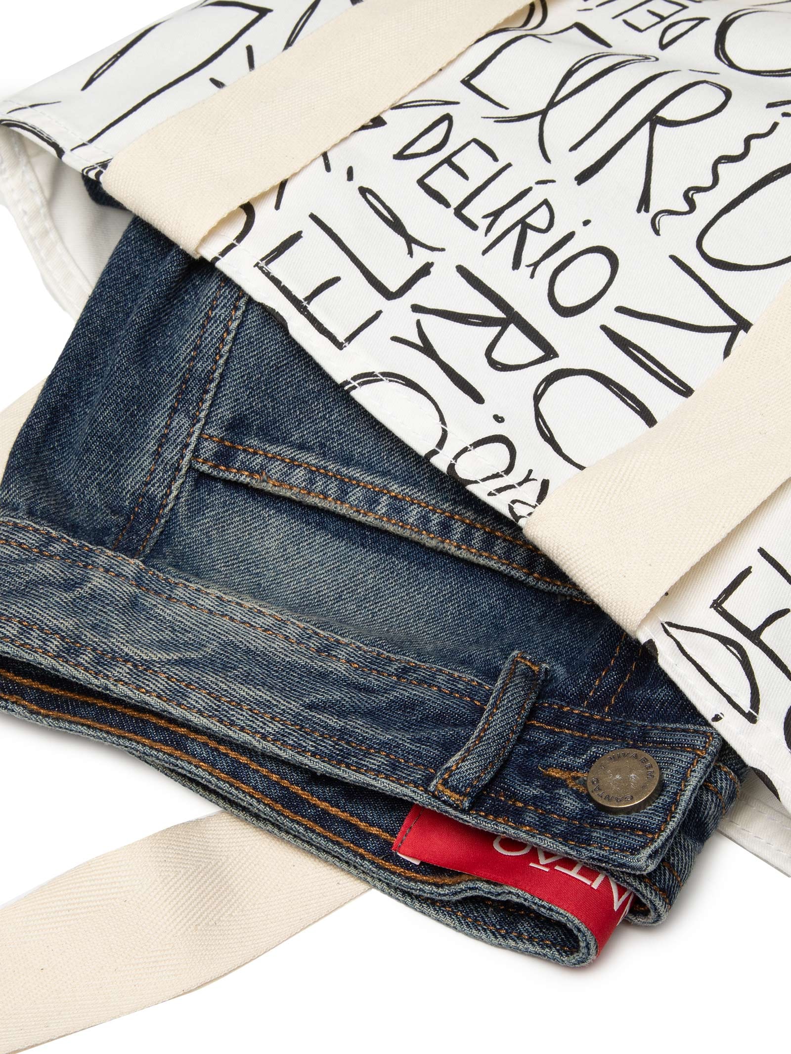 Calça Feminina Jeans Pantalona Premium Azul Cantão